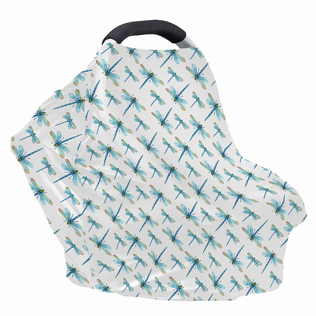 Watercolor Dragonfly Pattern Print Baby Seat Cover