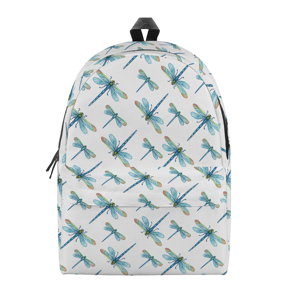 Watercolor Dragonfly Pattern Print Backpack