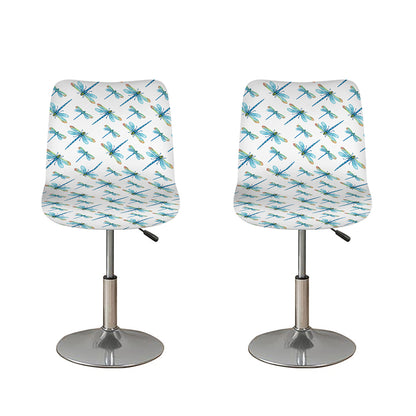 Watercolor Dragonfly Pattern Print Bar Stool Covers