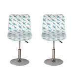 Watercolor Dragonfly Pattern Print Bar Stool Covers