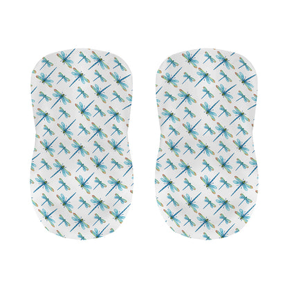 Watercolor Dragonfly Pattern Print Bar Stool Covers