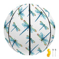 Watercolor Dragonfly Pattern Print Basketball