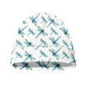 Watercolor Dragonfly Pattern Print Beanie