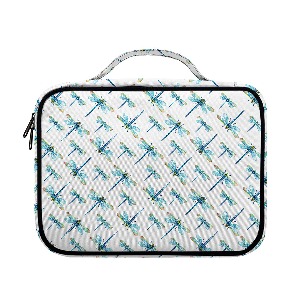 Watercolor Dragonfly Pattern Print Briefcase Bible Bag