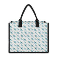 Watercolor Dragonfly Pattern Print Canvas Tote Bag
