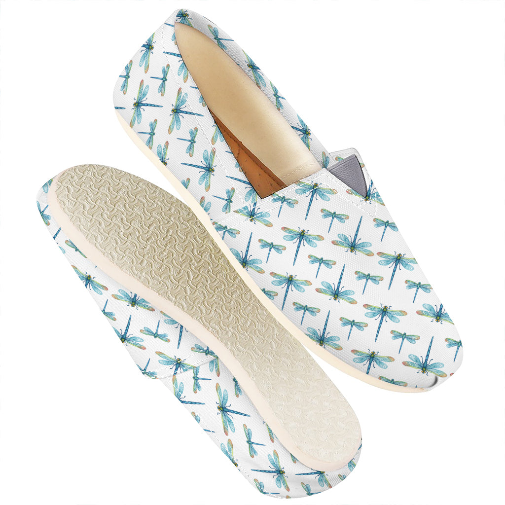 Watercolor Dragonfly Pattern Print Casual Shoes