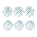 Watercolor Dragonfly Pattern Print Coaster Set