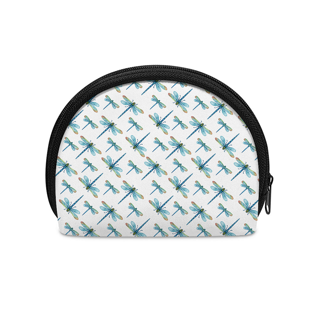 Watercolor Dragonfly Pattern Print Coin Purse