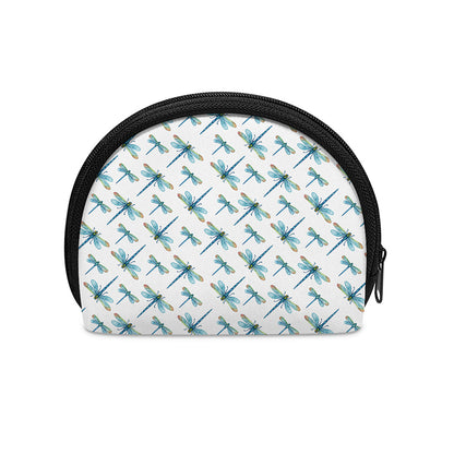 Watercolor Dragonfly Pattern Print Coin Purse