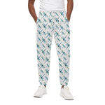Watercolor Dragonfly Pattern Print Cotton Pants
