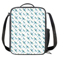 Watercolor Dragonfly Pattern Print Crossbody Lunch Bag