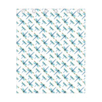 Watercolor Dragonfly Pattern Print Curtain