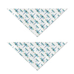 Watercolor Dragonfly Pattern Print Dog Bandana