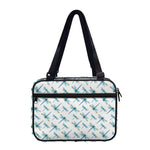 Watercolor Dragonfly Pattern Print Double Strap Bible Bag