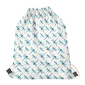 Watercolor Dragonfly Pattern Print Drawstring Bag