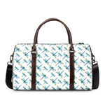 Watercolor Dragonfly Pattern Print Duffle Bag