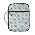 Watercolor Dragonfly Pattern Print Front Pocket Bible Bag