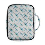 Watercolor Dragonfly Pattern Print Front Pocket Bible Bag