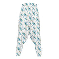 Watercolor Dragonfly Pattern Print Hammer Pants