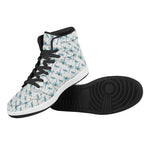 Watercolor Dragonfly Pattern Print High Top Leather Sneakers