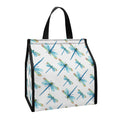 Watercolor Dragonfly Pattern Print Insulated Lunch Tote