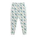 Watercolor Dragonfly Pattern Print Jogger Pants