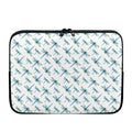 Watercolor Dragonfly Pattern Print Laptop Sleeve
