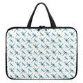 Watercolor Dragonfly Pattern Print Laptop Sleeve With Handle