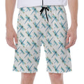 Watercolor Dragonfly Pattern Print Men's Beach Shorts