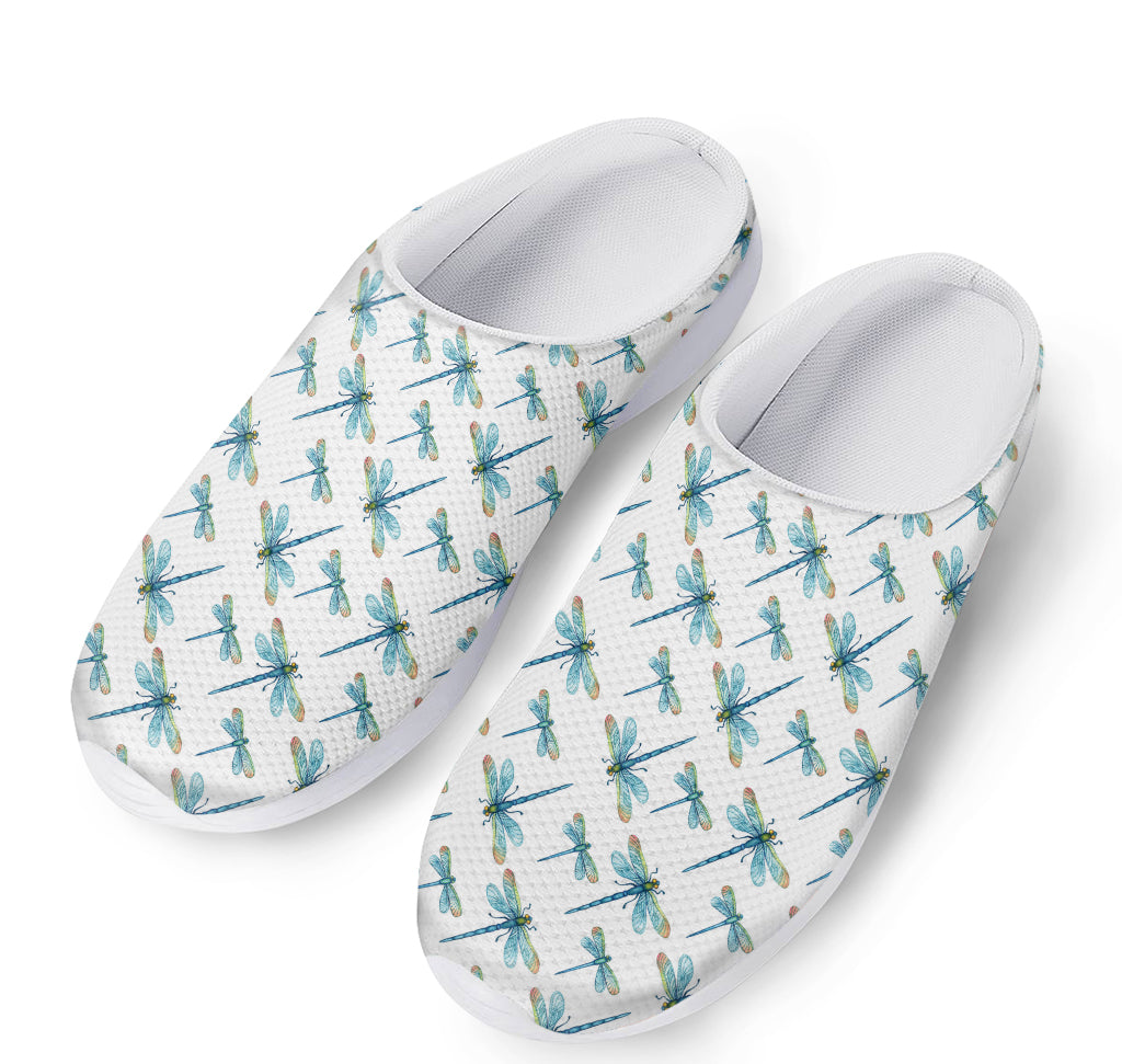 Watercolor Dragonfly Pattern Print Mesh Casual Shoes