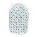 Watercolor Dragonfly Pattern Print Mesh Laundry Hamper