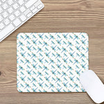 Watercolor Dragonfly Pattern Print Mouse Pad