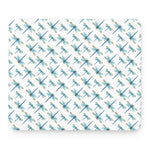 Watercolor Dragonfly Pattern Print Mouse Pad
