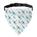 Watercolor Dragonfly Pattern Print Over The Collar Dog Bandana