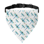 Watercolor Dragonfly Pattern Print Over The Collar Dog Bandana