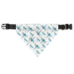 Watercolor Dragonfly Pattern Print Over The Collar Dog Bandana