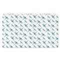 Watercolor Dragonfly Pattern Print Polyester Doormat