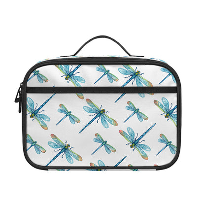 Watercolor Dragonfly Pattern Print Portable Lunch Bag