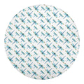 Watercolor Dragonfly Pattern Print Round Blanket