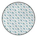 Watercolor Dragonfly Pattern Print Round Floor Mat