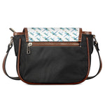 Watercolor Dragonfly Pattern Print Saddle Bag