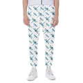 Watercolor Dragonfly Pattern Print Joggers
