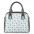 Watercolor Dragonfly Pattern Print Shoulder Handbag