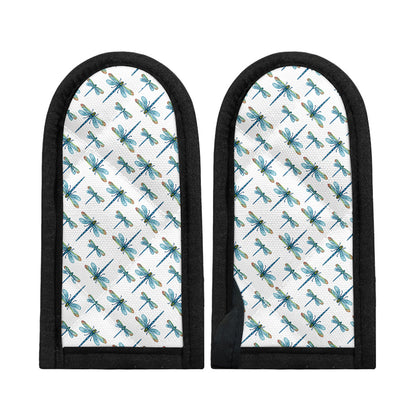 Watercolor Dragonfly Pattern Print Skillet Handle Cover