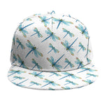 Watercolor Dragonfly Pattern Print Snapback Cap