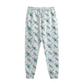 Watercolor Dragonfly Pattern Print Sweatpants