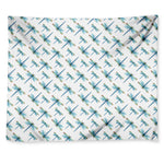 Watercolor Dragonfly Pattern Print Tapestry
