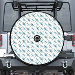 Watercolor Dragonfly Pattern Print Tire Cover With Camera Hole