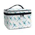 Watercolor Dragonfly Pattern Print Travel Makeup Bag