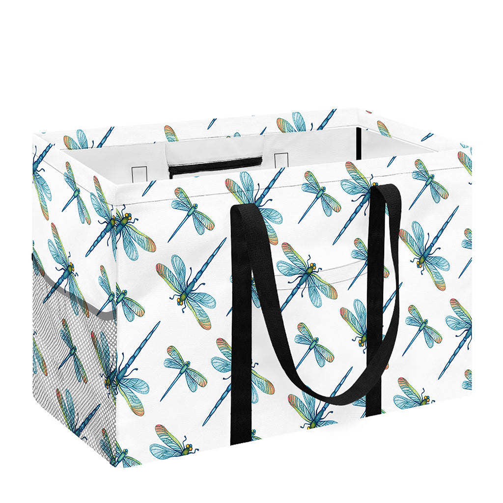 Watercolor Dragonfly Pattern Print Utility Tote Bag